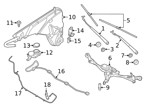 Wiper & Washer Components for 2025 BMW X5 #0