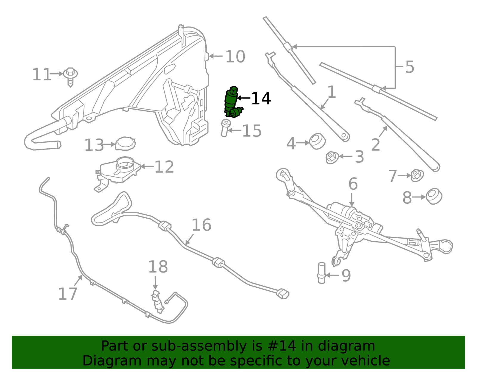 67127388349 - 2014-2025 BMW Washer Pump (67-12-7-388-349) | BMW of ...