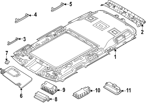 Interior Trim - Roof for 2025 Nissan Armada #0