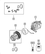 5264454 - Air Conditioners and Heaters: A/c Clutch Snap Ring Kit for Mopar Image