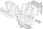 1269201821 - Rear Seat Bench: Seat Cushion for Mercedes-Benz Image