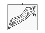 83409SZNA01ZA - Body: Rear Trim Panel for Acura: ZDX Image