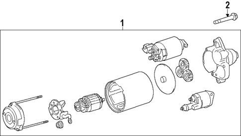 Starter for 2025 Toyota Highlander #0