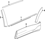 26359854 - : Body Side Molding for Chevrolet: Blazer EV Image
