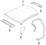 4575196AE - Body: Rear Header for Mopar Image