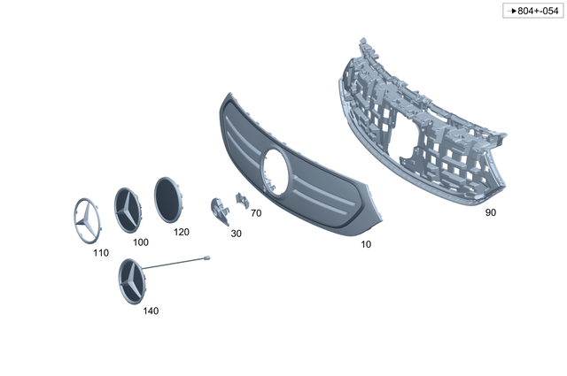 2438885700 - : Trim Molding for Mercedes-Benz Image