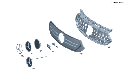 Radiator Grille for 2023 Mercedes-Benz EQB 300 #0