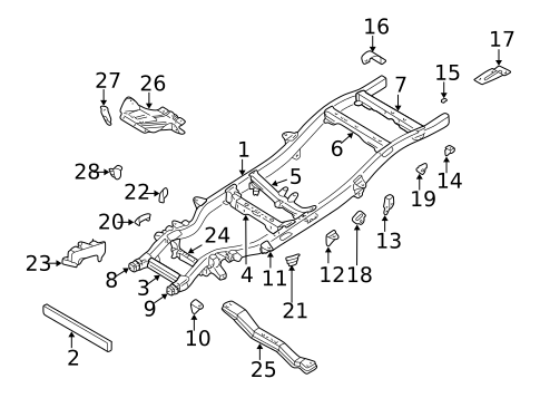 Engine & Trans Mounting for 2004 Nissan Frontier #1