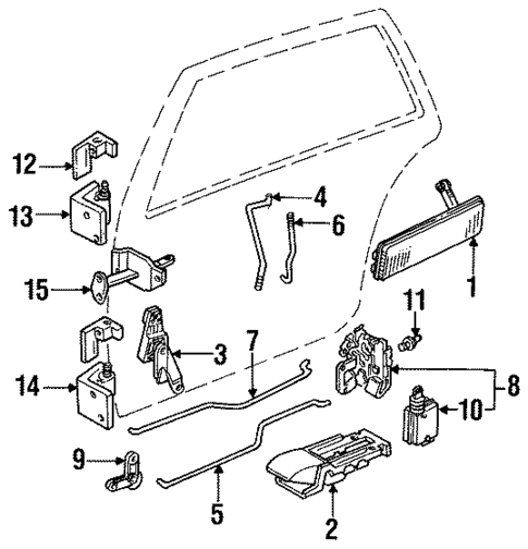 Rear Door for 1990 Dodge Monaco #0
