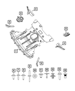 6505984AA - Frame, Bumper and Fascia: Nut for Mopar Image