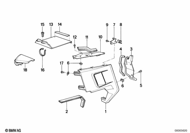 46631451435 - Frame and Mounting Parts: Trim Panel Prime Coated Left for BMW-Motorrad Image