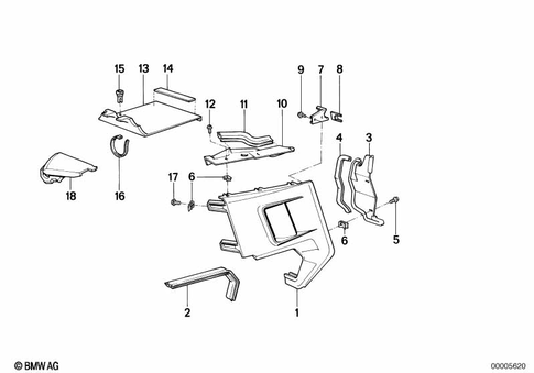Motorcycle Trim Section, Windshield for 1987 BMW-Motorrad K 100 RT #4