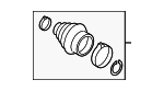 7L0498203 - Suspension: Cv Joint Boot Kit for Volkswagen Image