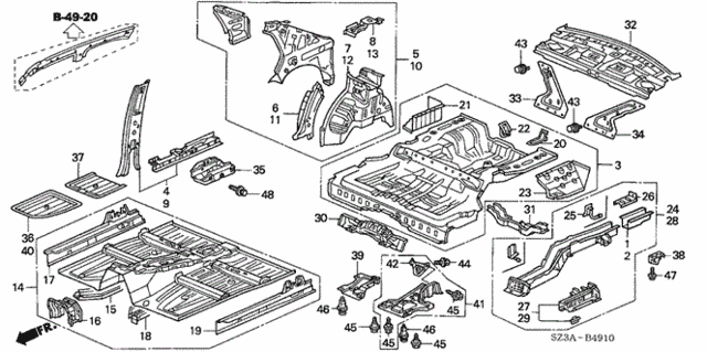 Inner Panel for 2004 Acura RL #0