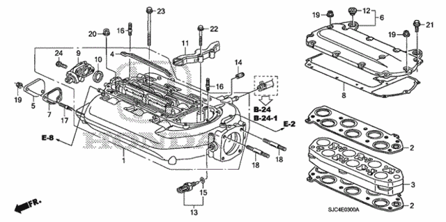 Intake Manifold (1) for 2007 Honda Ridgeline #0