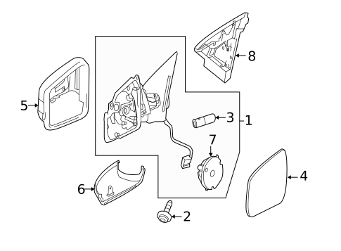 Outside Mirrors for 2011 Mercedes-Benz R 350 #0