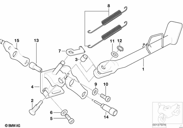 46532335787 - Frame and Mounting Parts: Side Stand -  for BMW-Motorrad Image