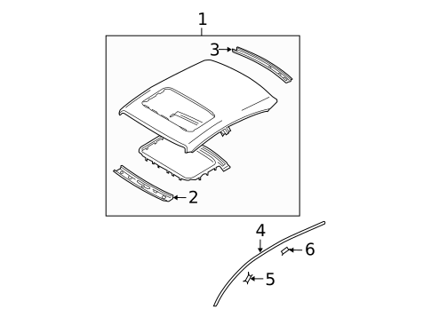 Roof & Components for 2008 Nissan Maxima #1