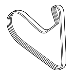 11288650740 - Cooling System: Serpentine Belt for BMW Image