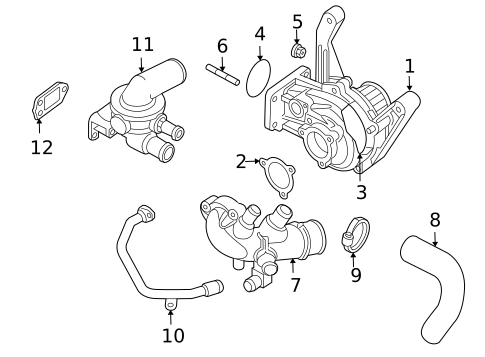 Water Pump for 2006 Jeep Liberty #0