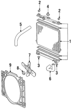 4266875 - Cooling System: Radiator Lower Mount for Mopar Image