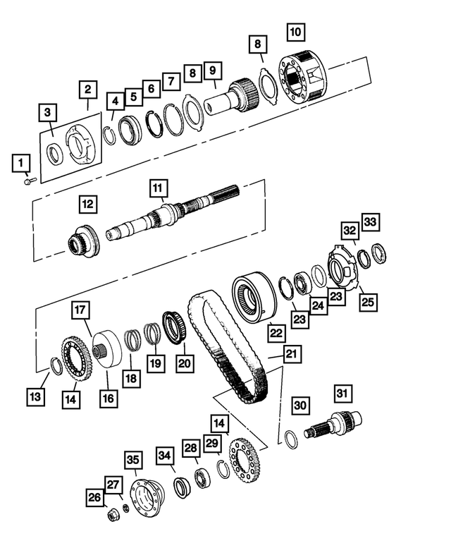 4338909 - Transfer Case Model 247 [DHF]: Ring for Mopar Image