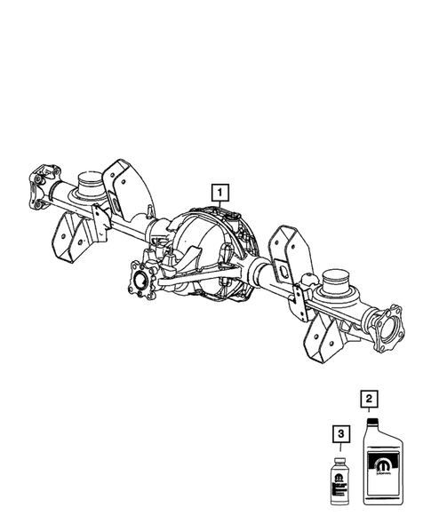 Rear Axle Assembly for 2010 Jeep Commander #0