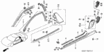90116SL0003 - Interior/Bumper: BOLT, CENTER PILLAR GARNISH STUD for Acura Image