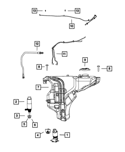 Wiper and Washer System for 2016 Dodge Journey #1