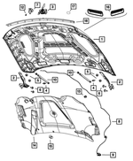 68185697AA - Body Sheet Metal Except Doors: Anti-squeak Tape for Jeep: Cherokee, Compass | Ram: 1500, 1500 Classic, 2500, 3500, ProMaster 1500, ProMaster 2500, ProMaster 3500, ProMaster EV Image