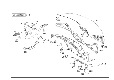 Trunk Lid for 2014 Mercedes-Benz C350 #0