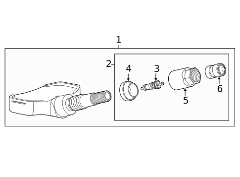 Tire Pressure Monitor Components for 2017 Chevrolet Caprice #0