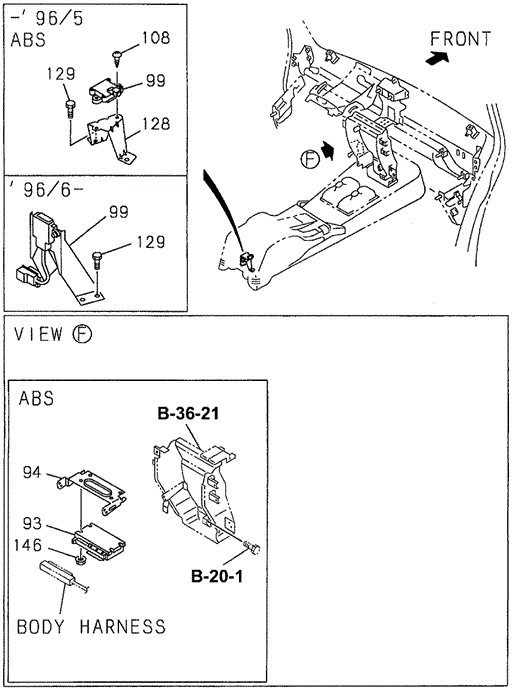 Deceleration Sensor for 1997 Acura SLX #0