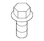 90161T2FA01 - Engine: Rear Mount Bolt for Honda: Accord, Odyssey, Passport, Ridgeline Image