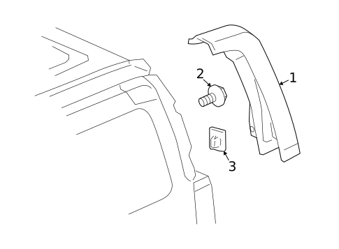 Exterior Trim - Rear Body for 2010 Hummer H3 #0