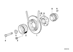 7119905528 - Engine: Hex Bolt with Washer for BMW Image