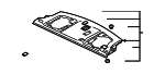 MN185314YA - Body: Pkg Tray Trim for Mitsubishi Image