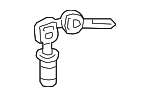 74886SDAA01 - Body: Cylinder &amp; Keys for Honda: Accord, Civic Image