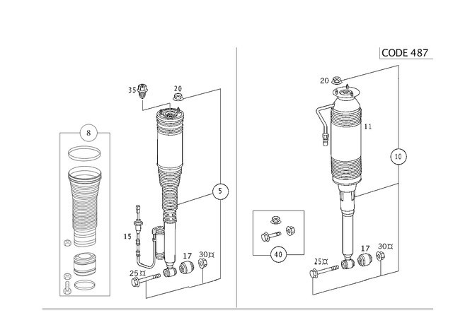 220320233828 - : Suspension Strut for Mercedes-Benz Image