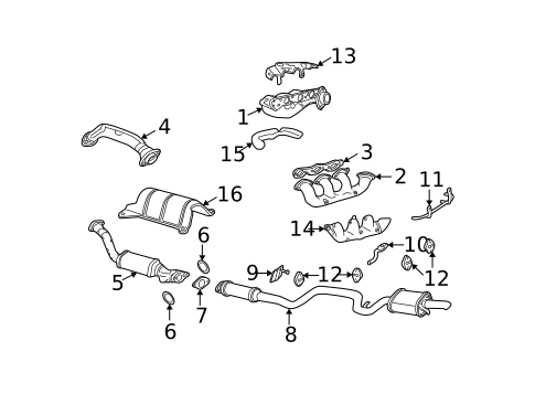 Exhaust Components for 1999 Buick Regal #0