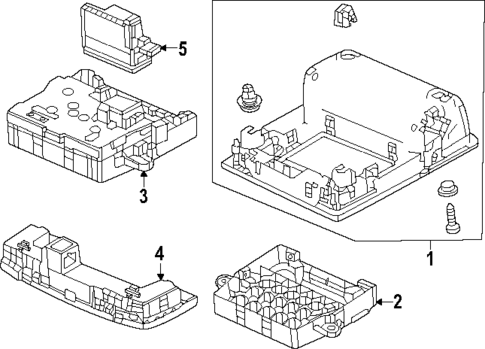 Overhead Console for 2025 Honda CR-V #0