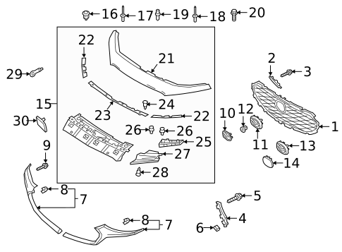 Grille for 2022 Mazda 3 #0