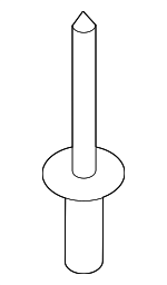 TK2150355 - Body: Upper Grille Rivet for Mazda: 3, 6, CX-3, CX-30, CX-5, CX-50, CX-9, MX-30 EV Image