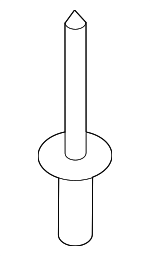 BCKA50355A - Body: Upper Grille Rivet for Mazda: 3 Image