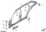 41219627230 - Bodywork: Side Frame Center Right for BMW Image