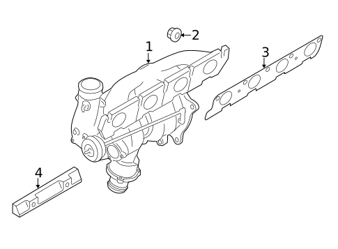 Exhaust Manifold for 2014 Audi allroad #0