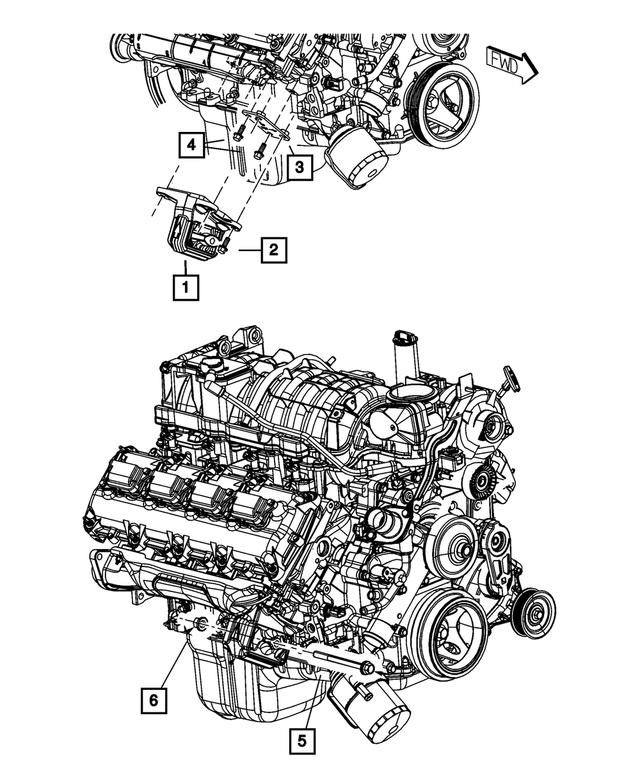 « 68362401AB – Engine : Support Moteur Isolateur pour Mopar Image »