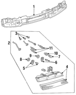 F3LY13008B - Electrical: Headlamp Assembly for Lincoln: Mark VIII Image