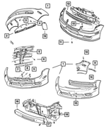 5288557AF - : Front Bumper Reinforcement for Dodge: Neon Image