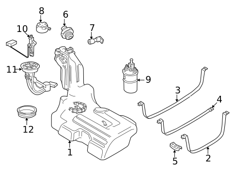 Gas Fuel Supply for 1999 Volkswagen Passat #0